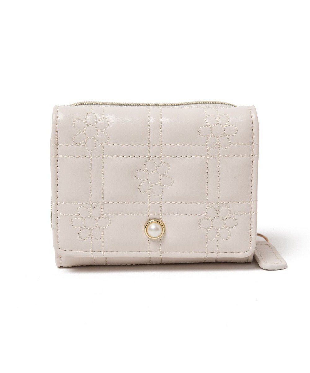 WEGO フラワーキルティングウォレット 