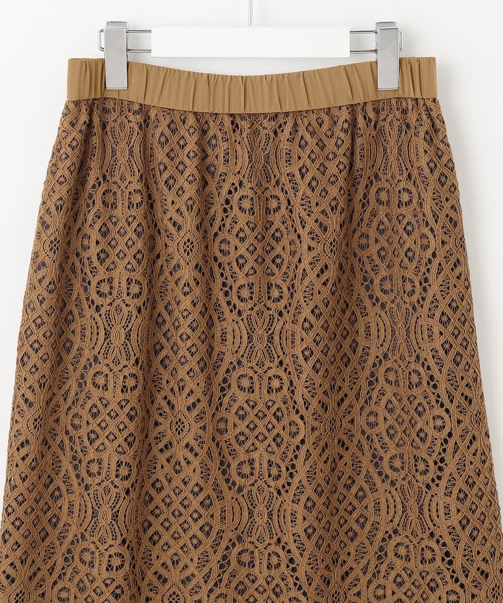 自由区 S 【SHIHOさん着用】バイカラーレース スカート 