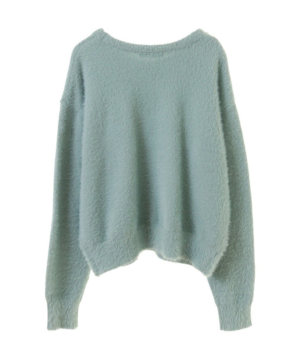 Green Parks シャギーロゴニットプルオーバー 