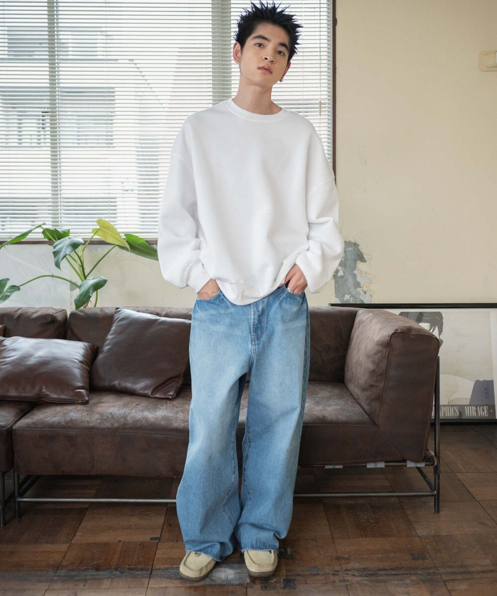 WEGO 【ユニセックス着用/MLXLサイズ展開/新色追加/裏起毛】スウェットプルオーバー 