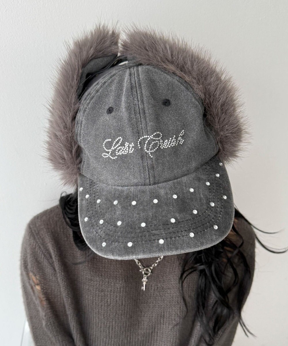 WEGO ラインストーンドッグイヤーキャップ 