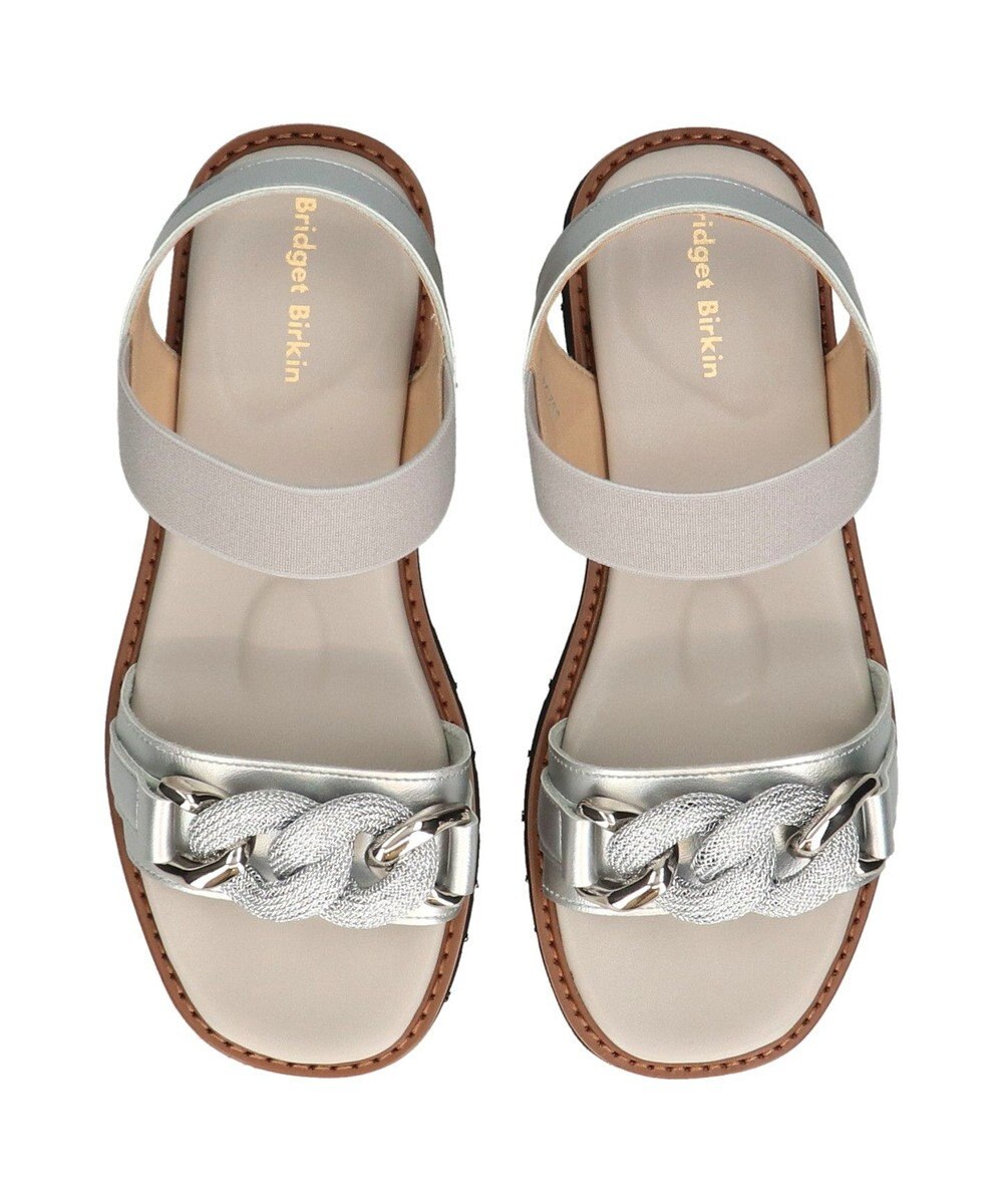 Bridget Birkin 【Bridget Birkin】キラキラチェーンアクセントサンダル 