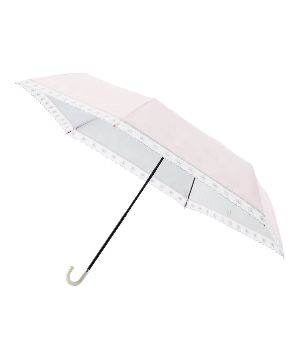 MOONBAT estaa 晴雨兼用 折りたたみ傘 オーガンジーマーガレット 日傘 遮光 遮熱 UV 