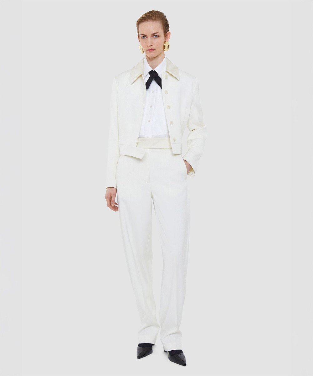 JOSEPH テイラードクレープ　トラウザーズ 