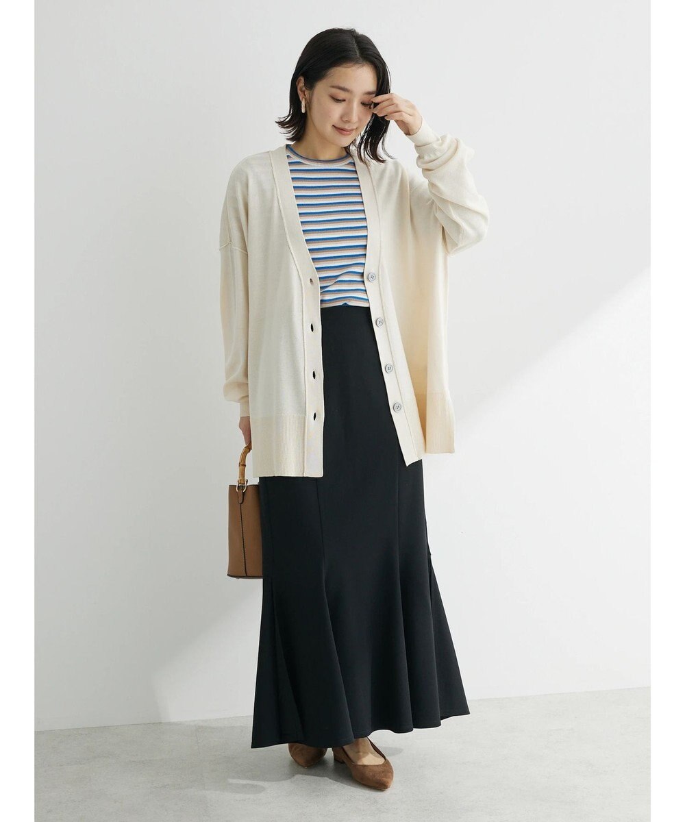 Green Parks 洗える　ミドル丈カーディガン 