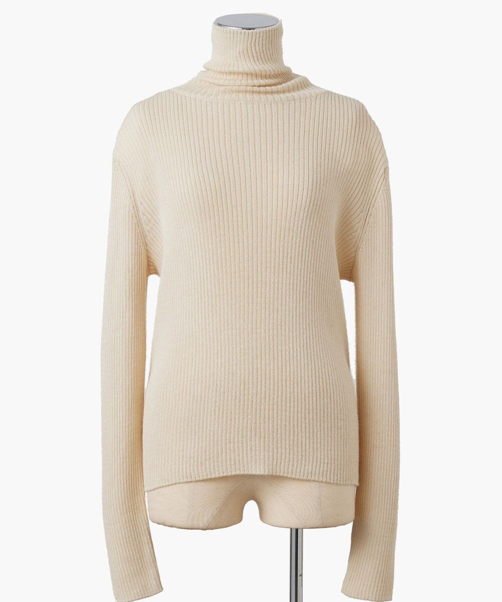 TOQUE 〈大草直子さんアドバイザー〉ベビーアルパカ×シルク ハイネックニット 