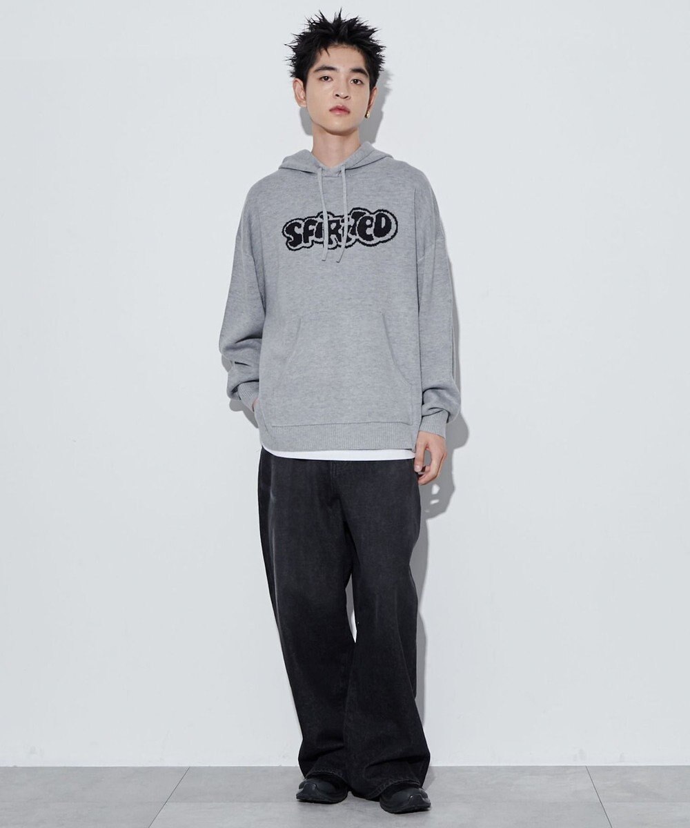 WEGO 【ユニセックス着用ITEM】ジャガードグラフィックパーカー 