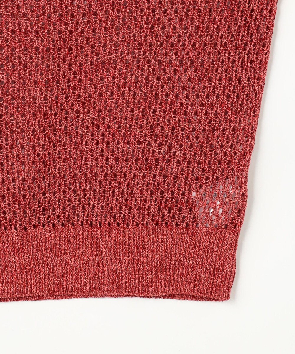 自由区 S 【SHIHOさん着用】リネンミドルゲージメッシュ ニット 