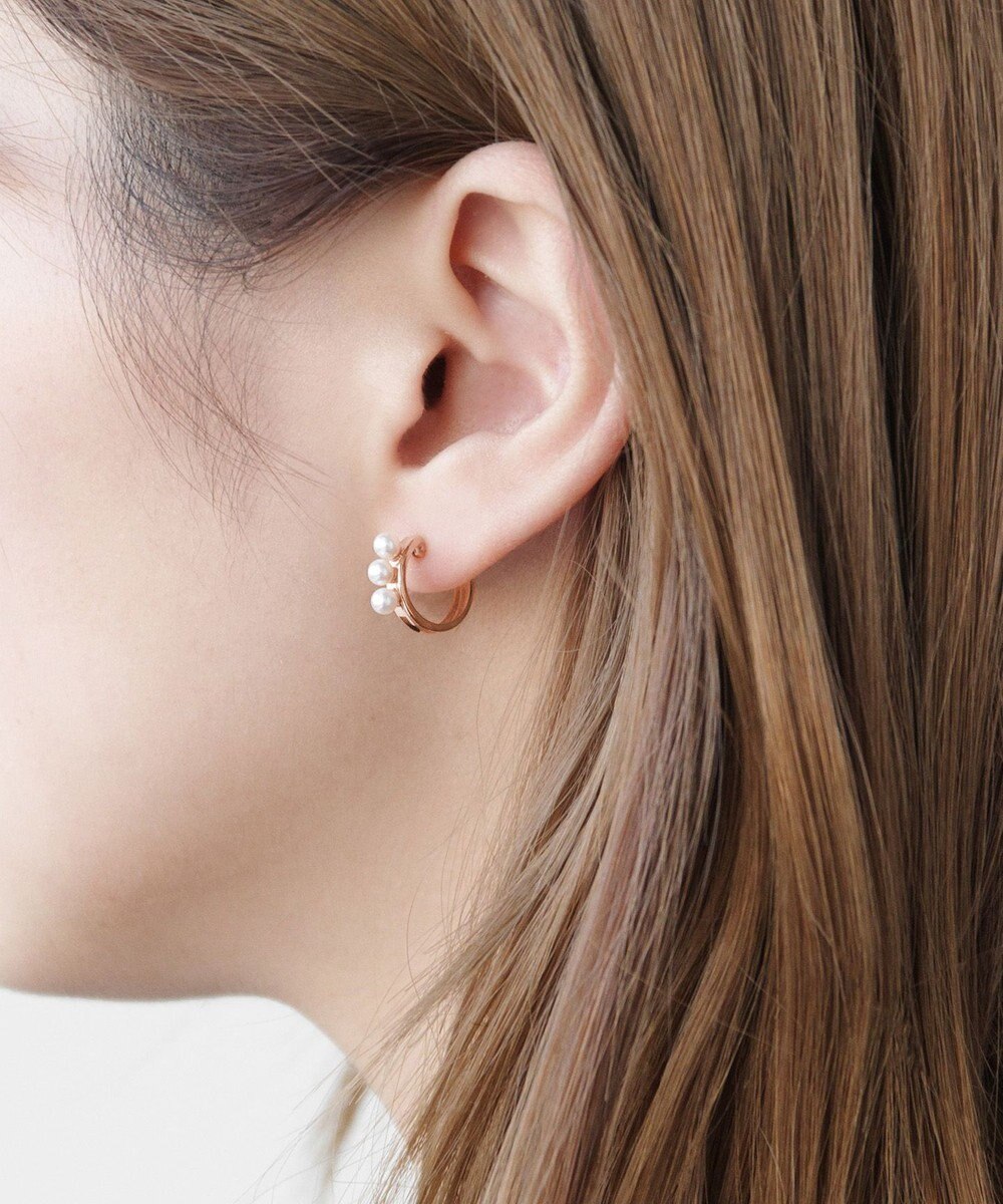 TOCCA 【WEB限定】TRILL PEARL PIERCED EARRINGS K10 淡水パール ピアス 