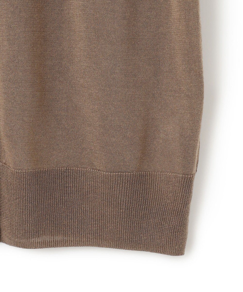 ICB 【洗える】 ウールアセテートハイゲージ カーディガン 