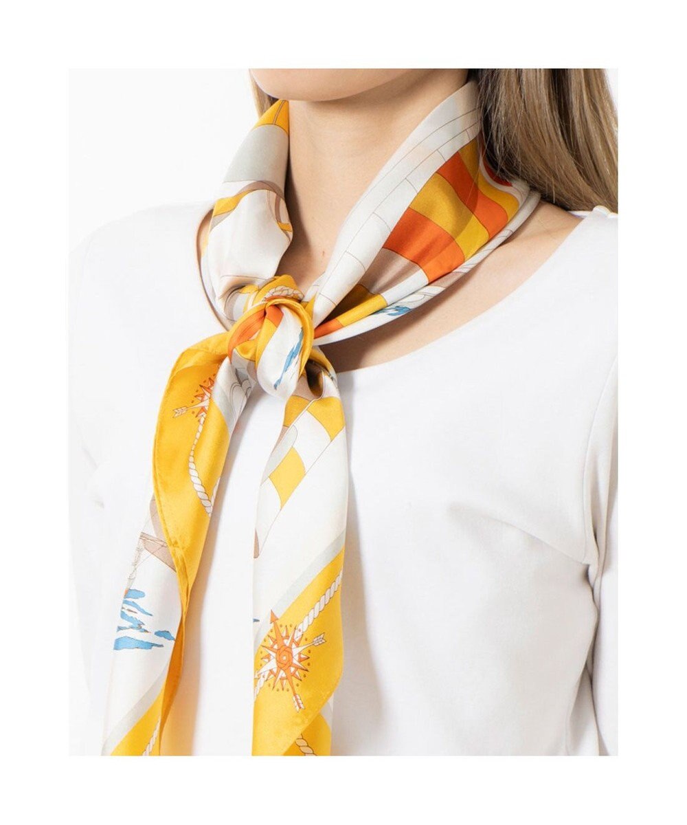 UNBILLION カカトゥ kakatoo / ヨット柄シルクスカーフ 