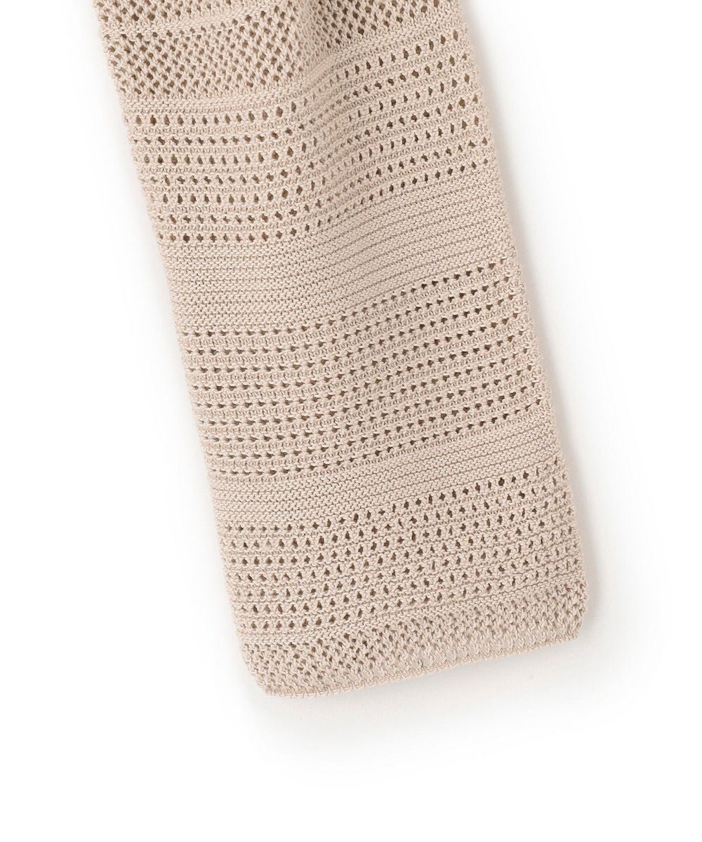 23区 【洗える】レーシーコットンコード ニット 