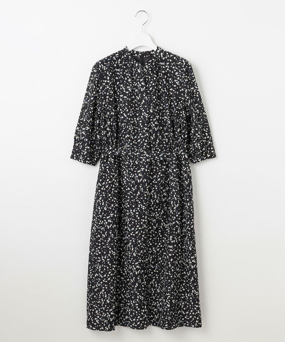 J.PRESS LADIES L 【洗える】スパンローンフラワープリント ワンピース 