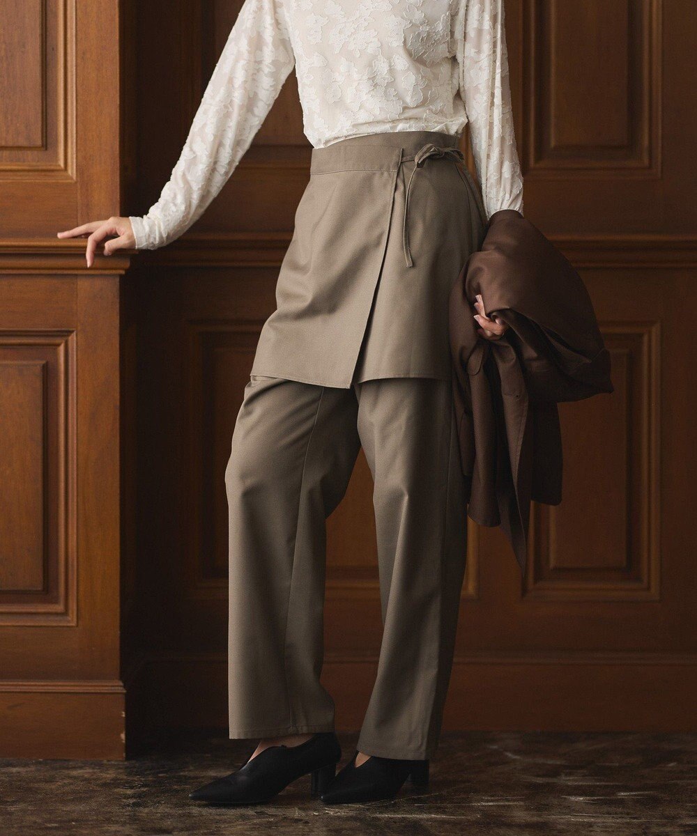 CRAFT STANDARD BOUTIQUE レイヤードデザインパンツ 