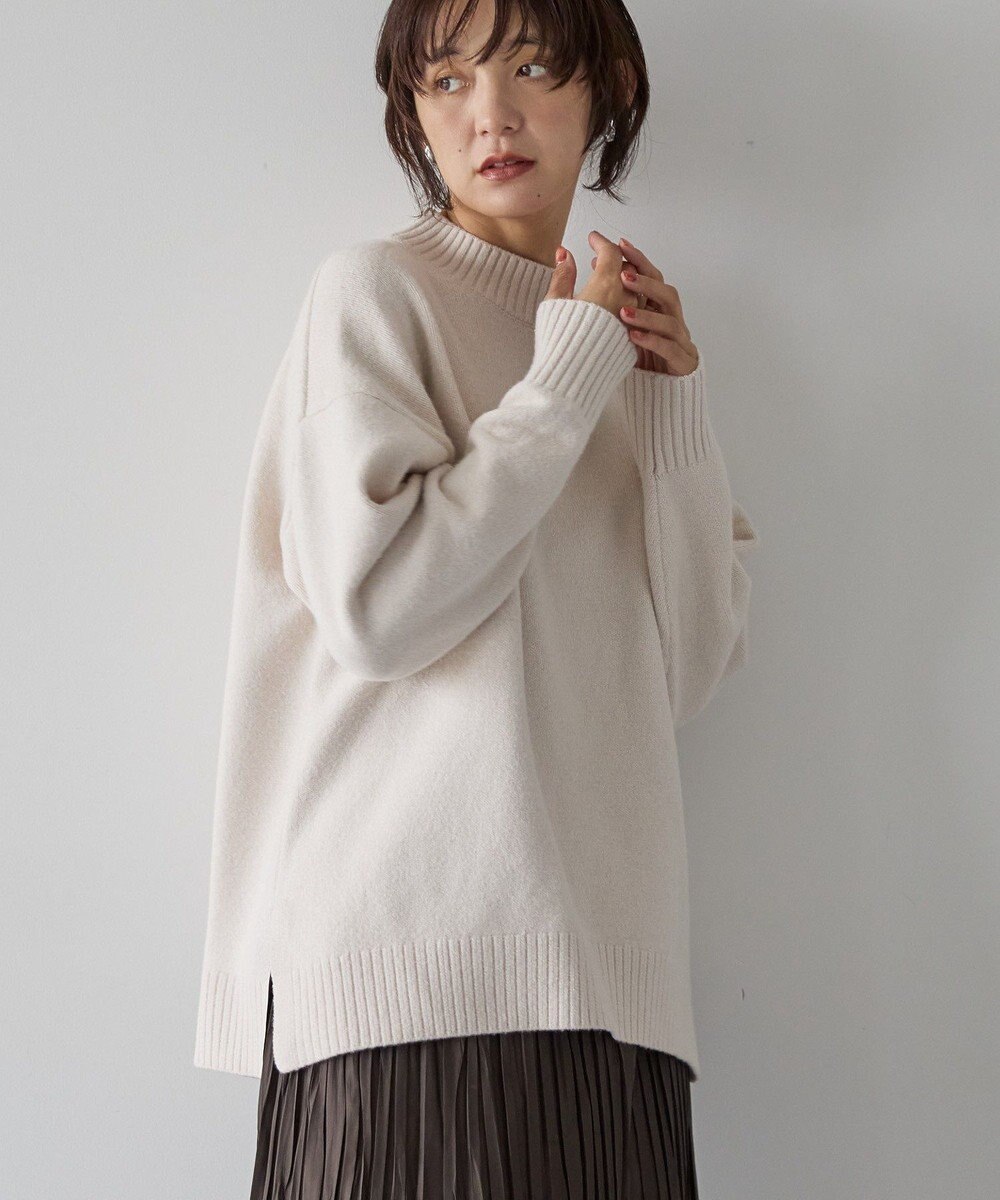 AMERICAN HOLIC サイドスリットハイネックニットプルオーバー 