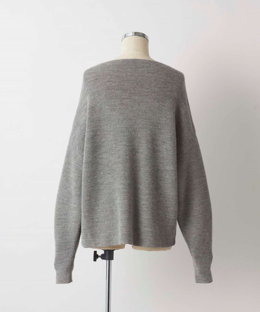 TOQUE 〈大草直子さんアドバイザー〉ベビーアルパカ ミドルゲージ モックネックニット 