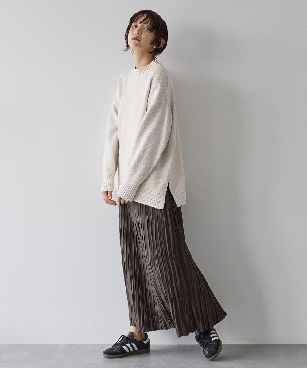 AMERICAN HOLIC サイドスリットハイネックニットプルオーバー 