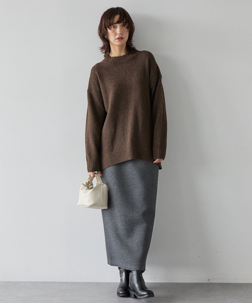 AMERICAN HOLIC サイドスリットハイネックニットプルオーバー 