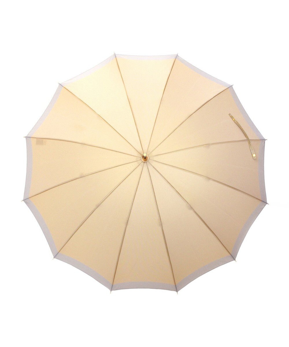 槇田商店 SCENE グログランシャンブレー ベージュ 長傘 