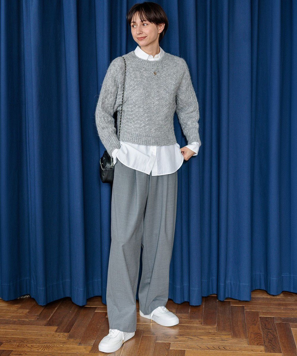 23区 S ナチュラルストレッチサキソニー バレル パンツ 