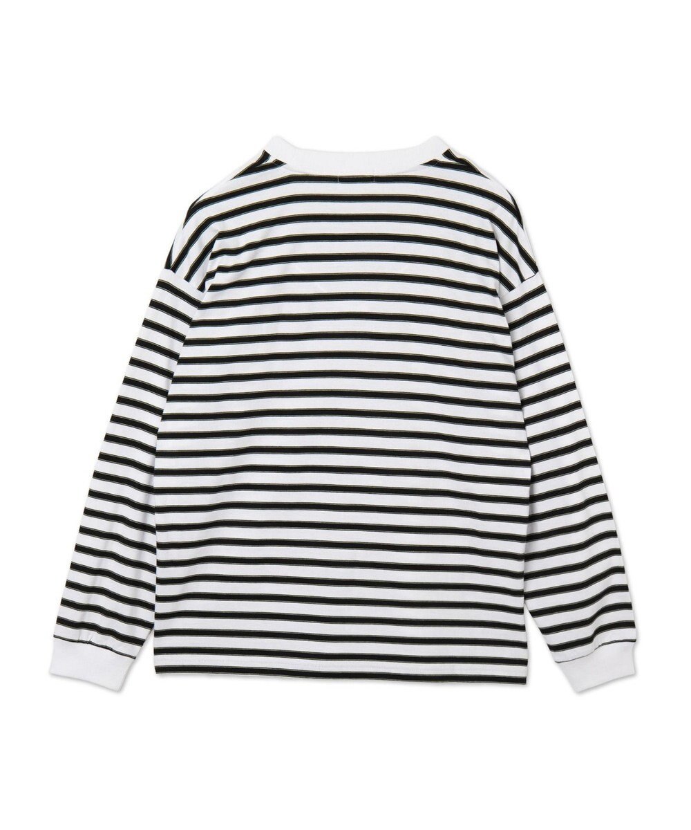 WEGO 【MLサイズ展開】ボーダーワンポイントT（LS） 