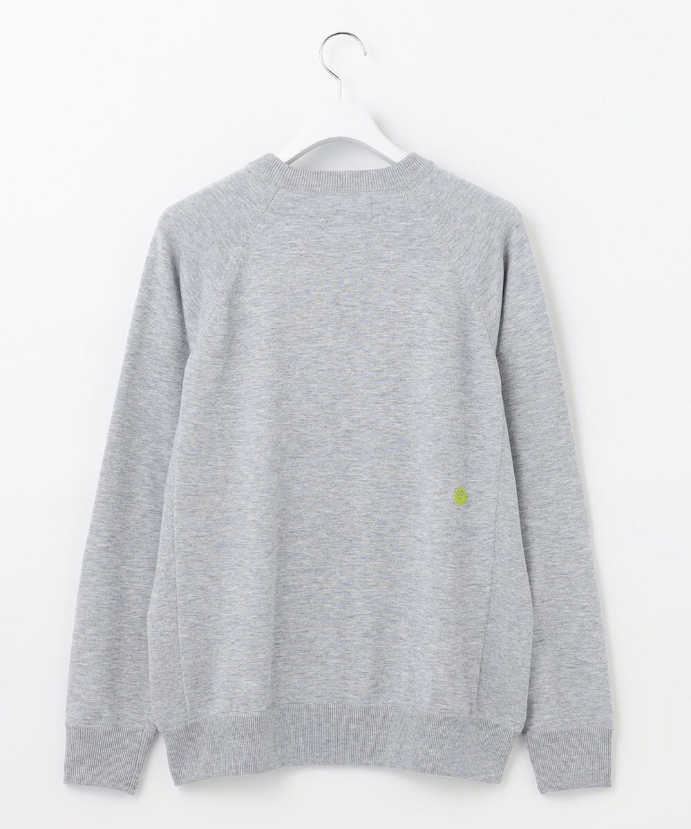 PW CIRCULUS 【MEN】【洗える】ロゴ ラグランスリーブ クルーネック ニット 