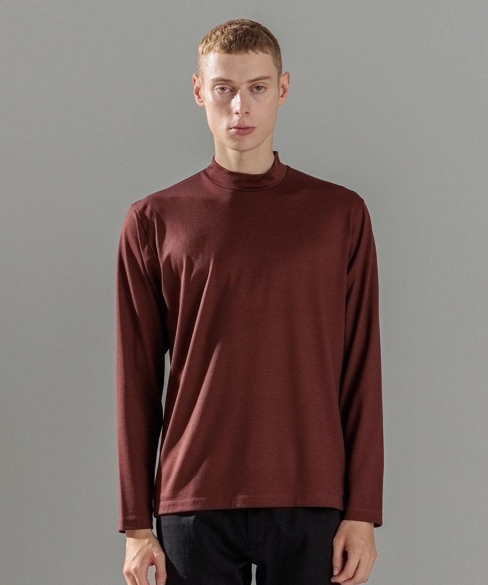 JOSEPH HOMME ウールジャージーウォッシャブル　モックネックカットソー 