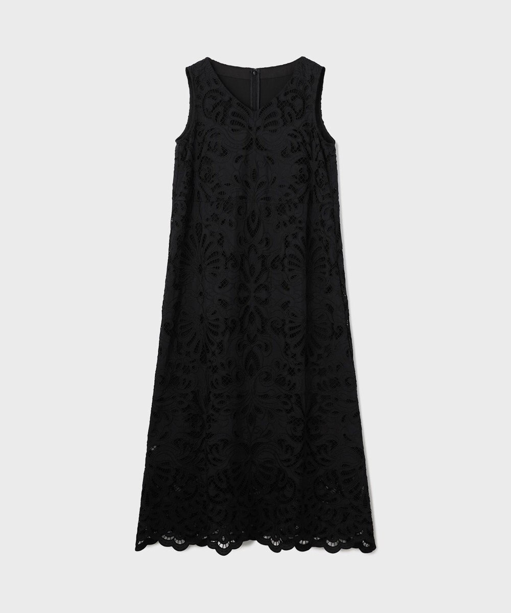 GRACE CONTINENTAL フラワーカットワークワンピース 