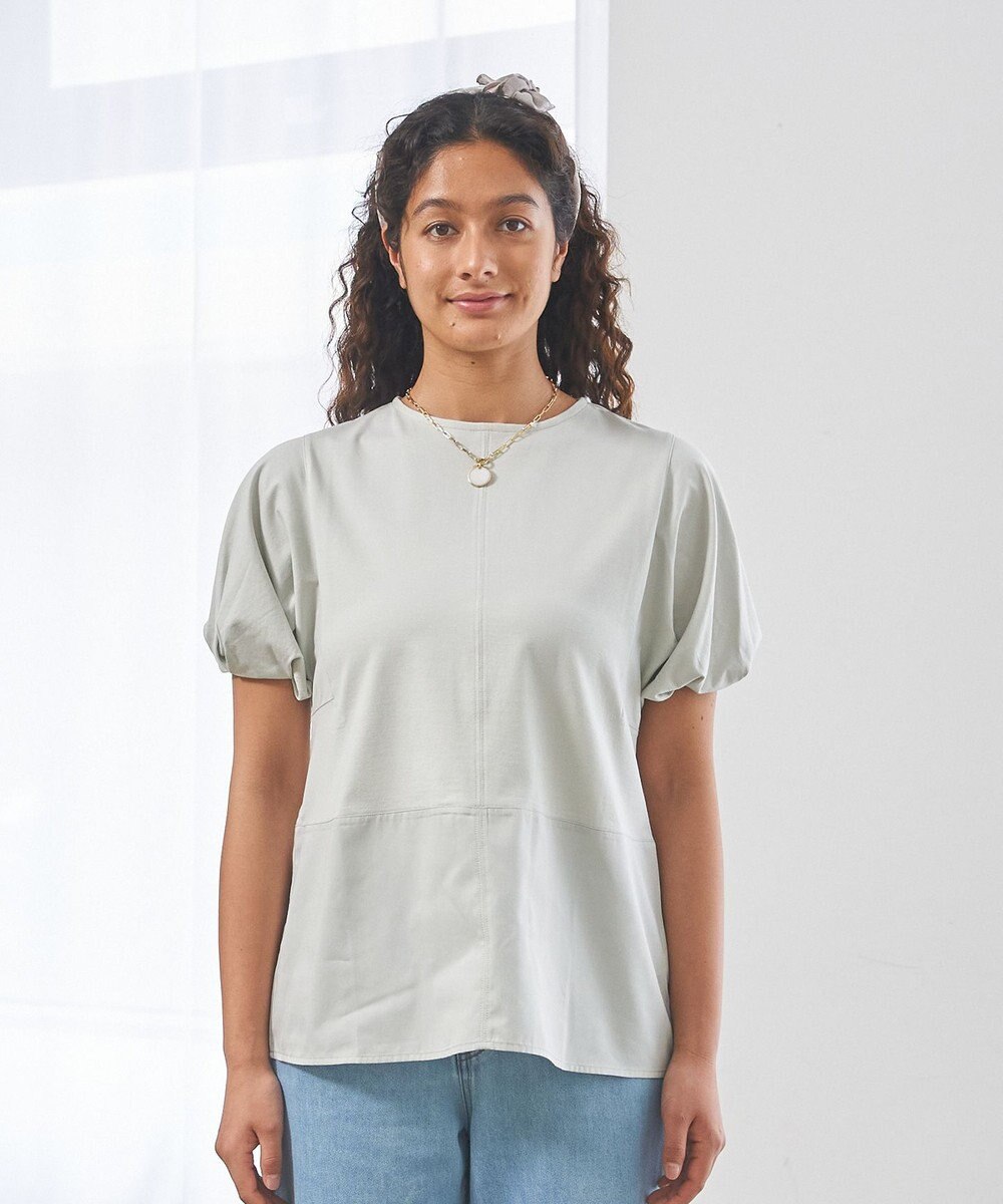 J.PRESS YORK STREET 【WOMEN】ファブリックヘムジャージ プルオーバー 