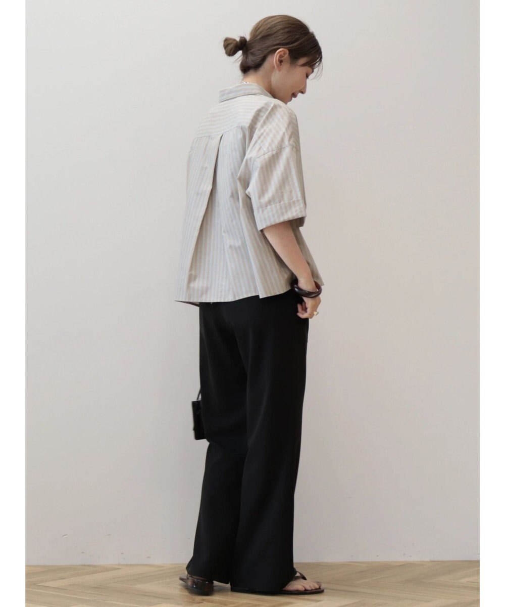 AMERICAN HOLIC イージーケア５分袖バックタックシャツ 