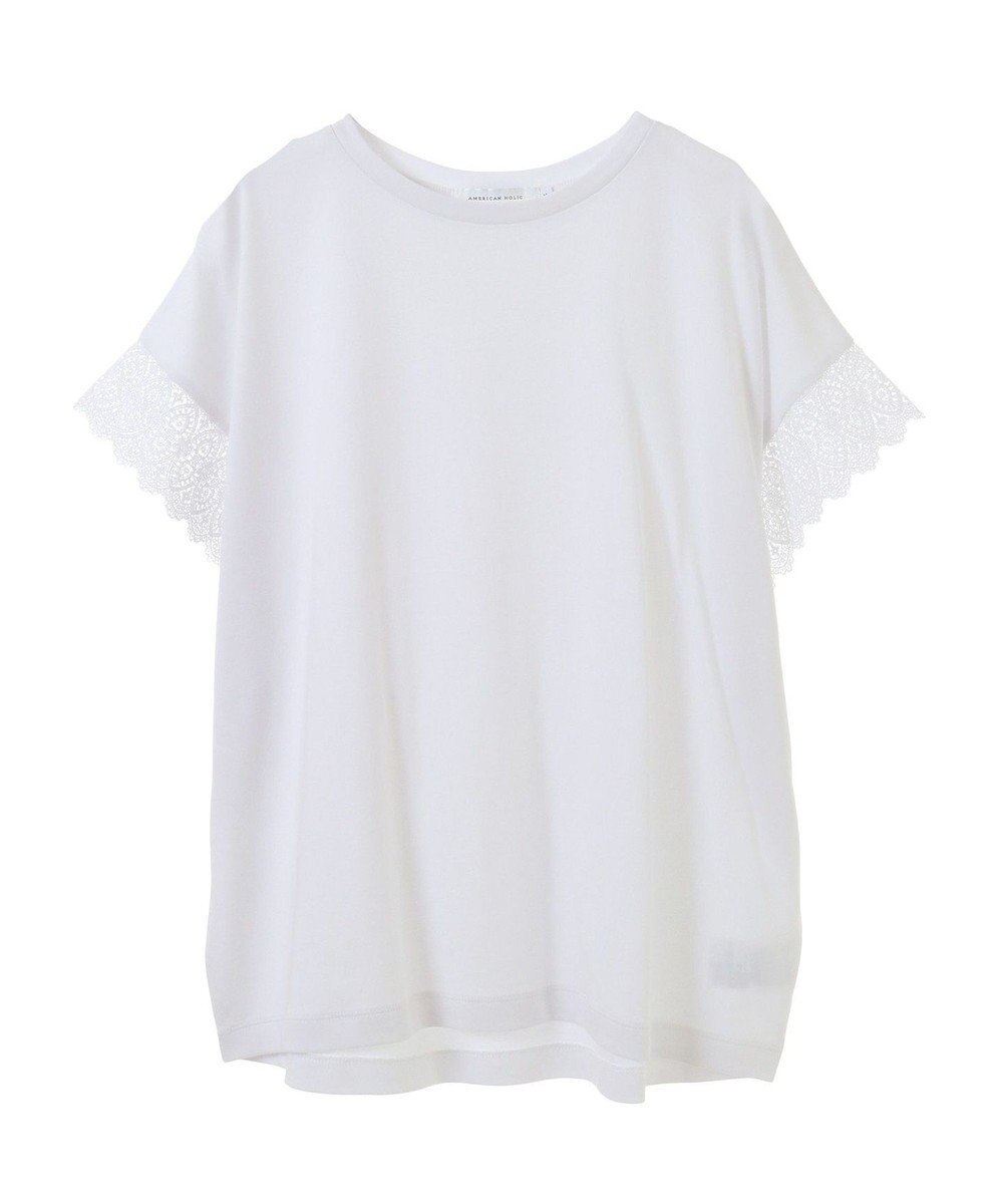 AMERICAN HOLIC レーススリーブカットプルオーバー 
