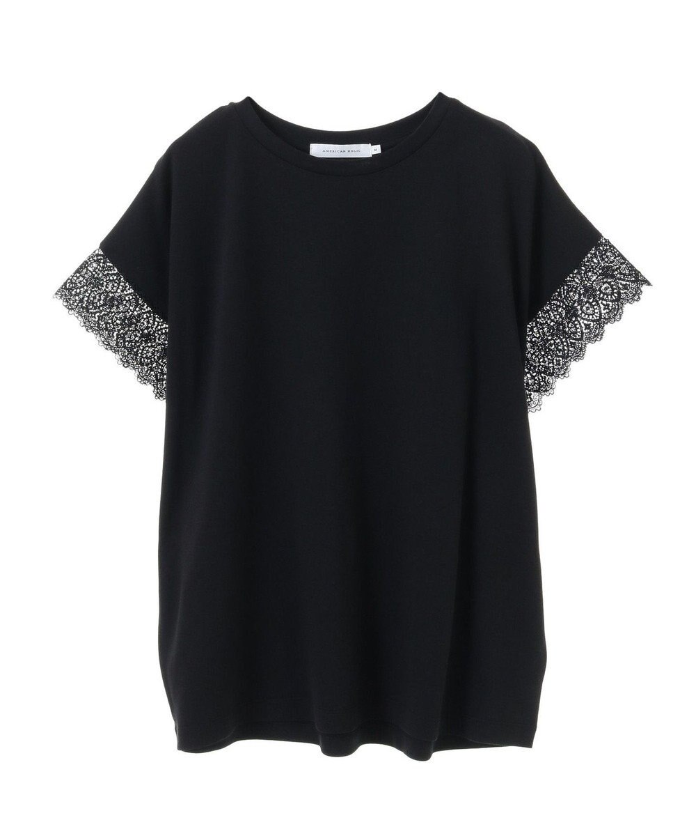 AMERICAN HOLIC レーススリーブカットプルオーバー 
