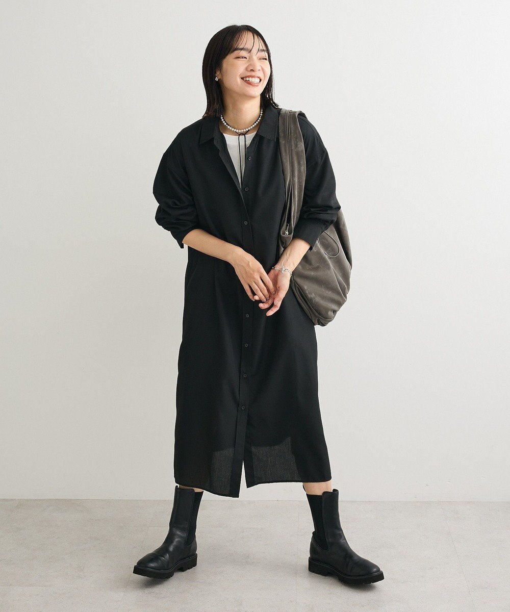 Green Parks ロングシャツワンピース 