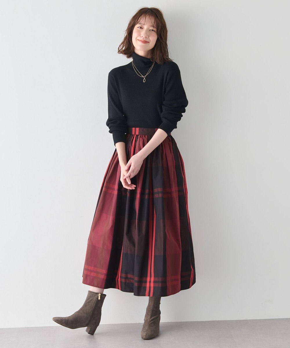 ANY 【洗濯機可】ウォームニットリブタートルネック 