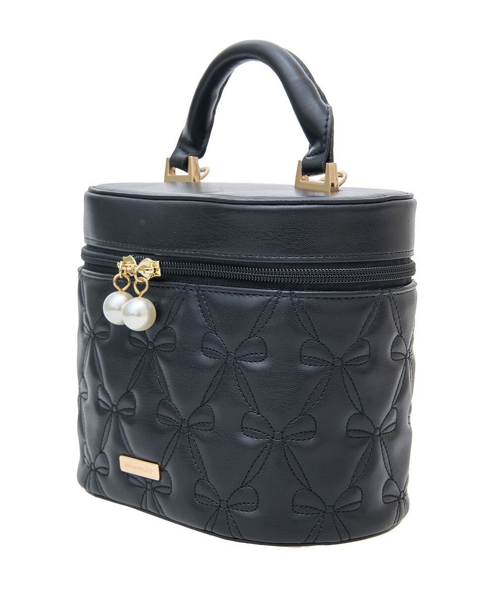 Maison de FLEUR リボンキルティングキューブショルダーバッグ 