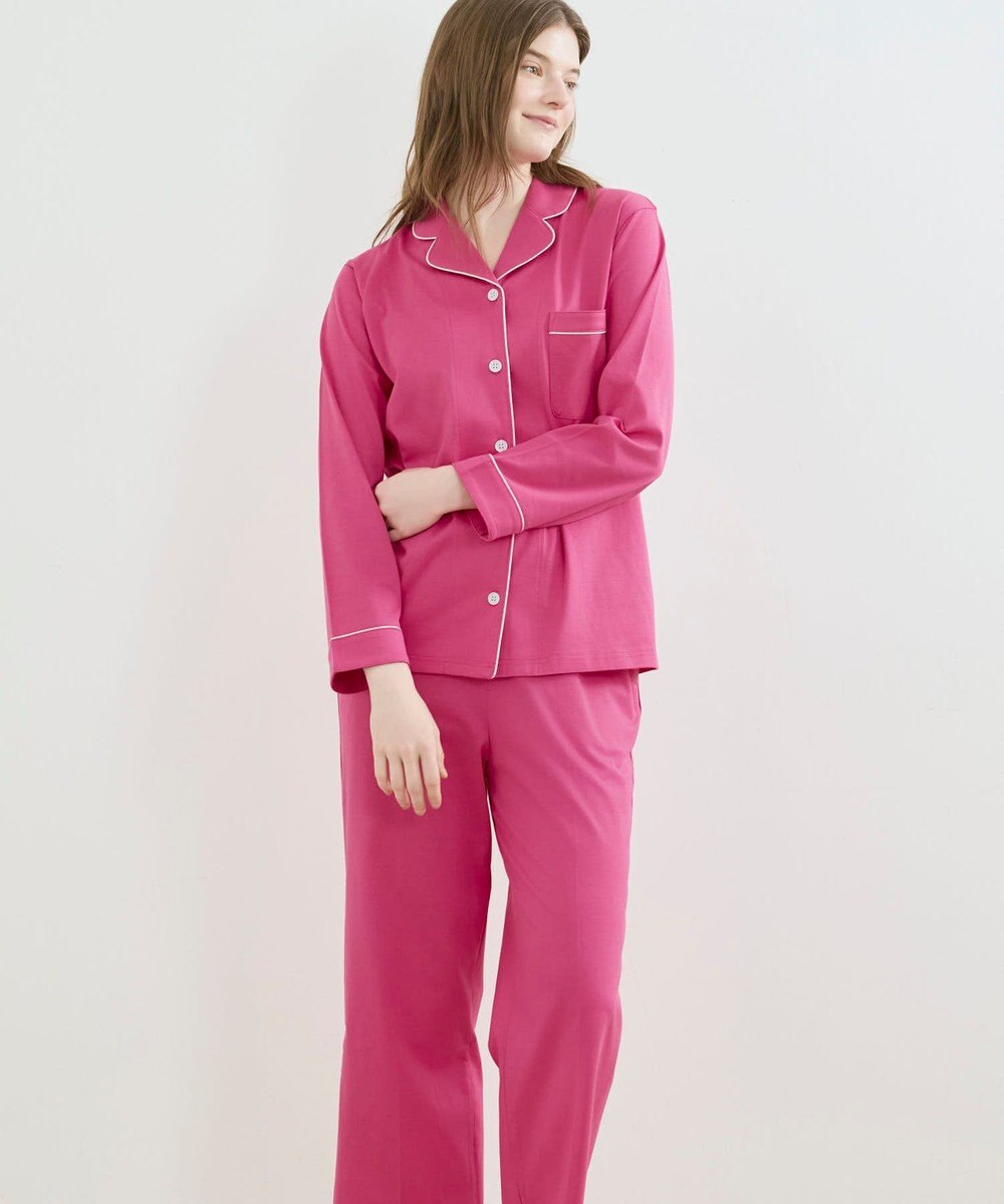 une nana cool 【綿100%】40/2コーマ天竺シルケットパジャマ MADE WITH LIBERTY FABRIC 