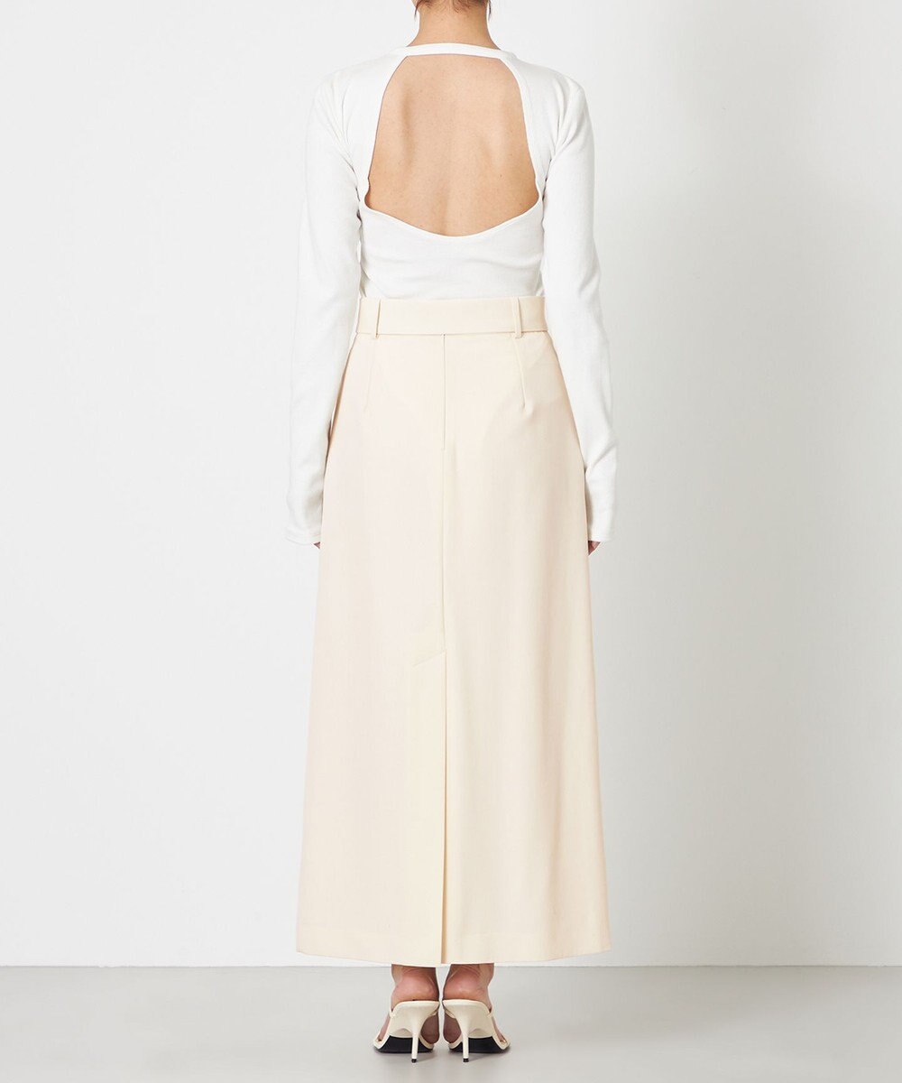 NAVE 【Nave・セットアップ可】ウールポリエステルツイルスカート 