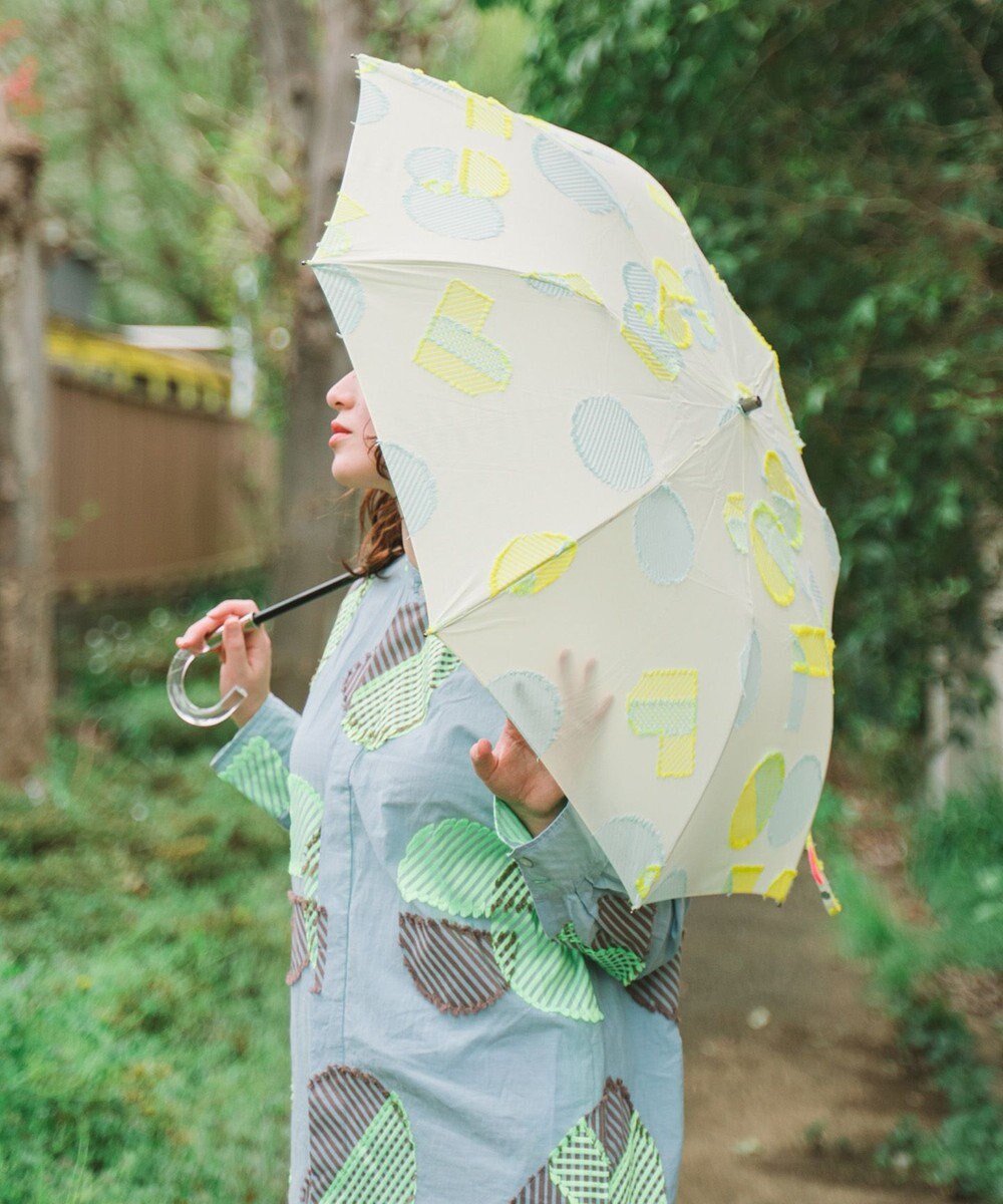 POLS 【POLS DOT】折りたたみ晴雨兼用日傘 