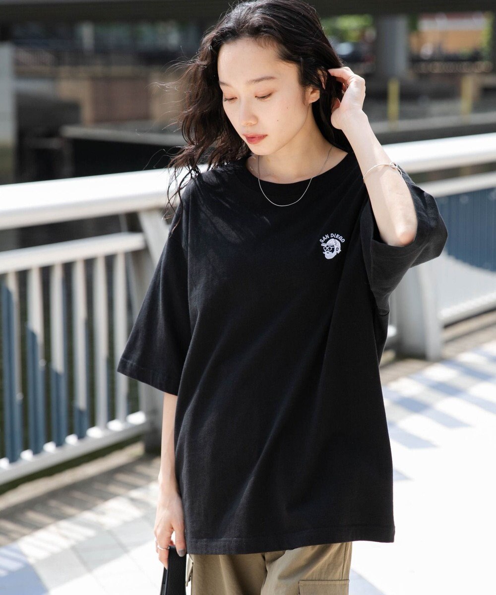 WEGO 【ユニセックス着用ITEM/綿100%/SMLサイズ展開】リラックスフィットワンポイントT（S） 