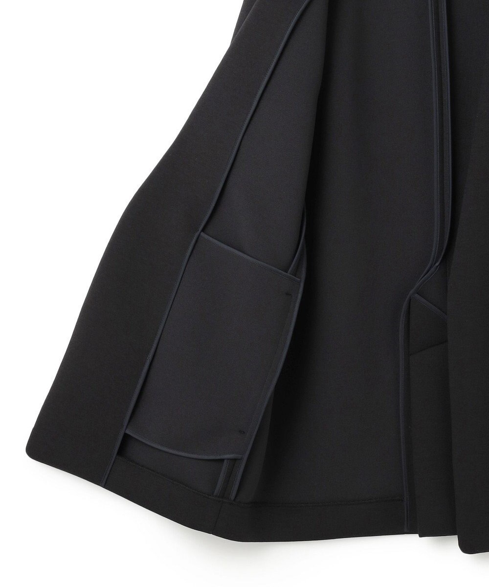 ICB L 【洗える】コンパクトWフェイス ノーカラージャケット 