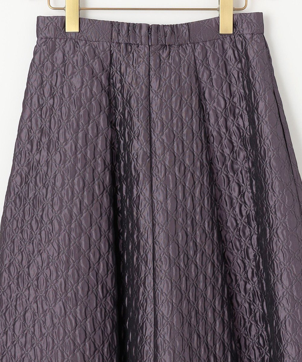 組曲 ジオメトリックフラワージャガード フレアスカート 