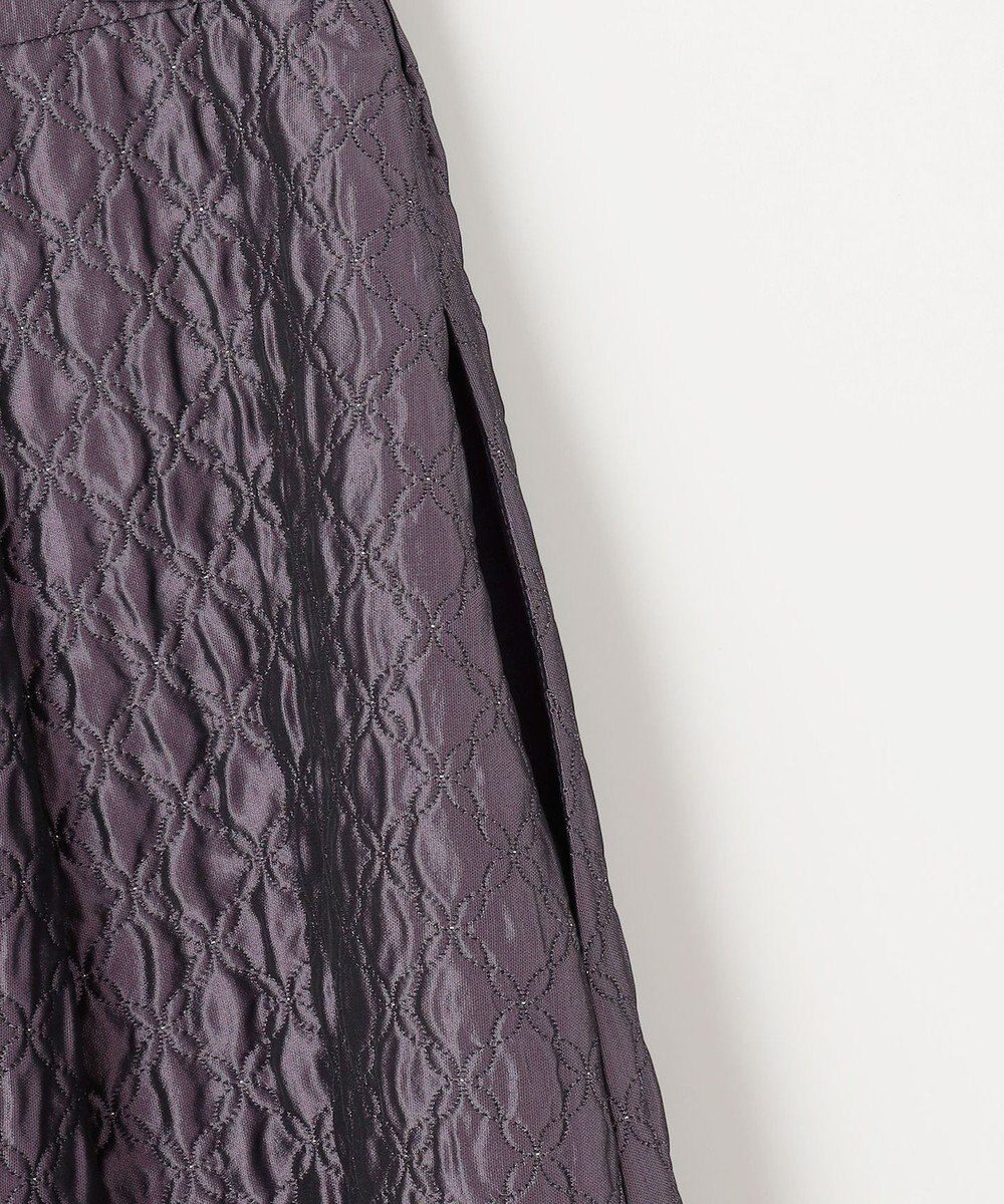 組曲 ジオメトリックフラワージャガード フレアスカート 