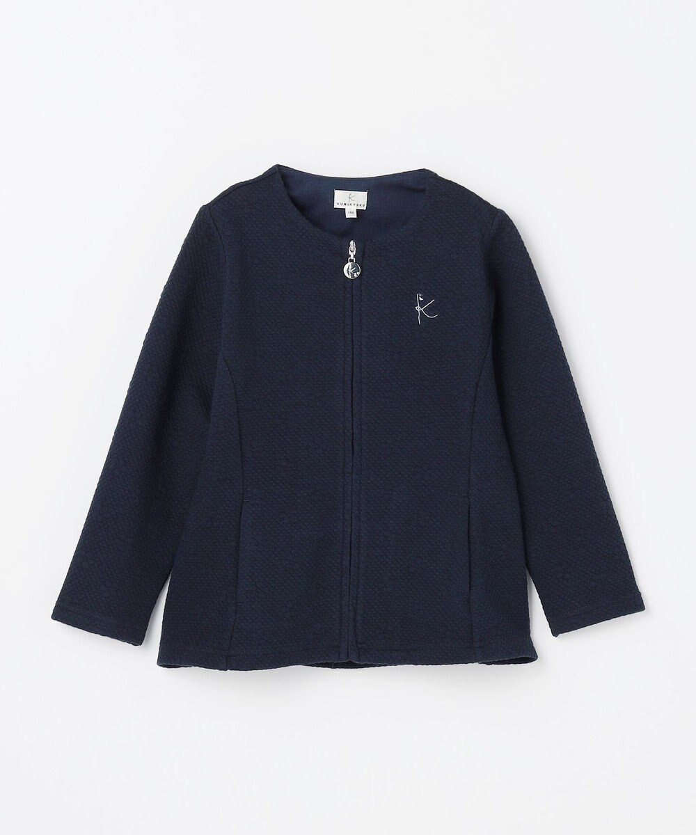 組曲 KIDS 【110-140㎝】フラワーキルト パーカー 