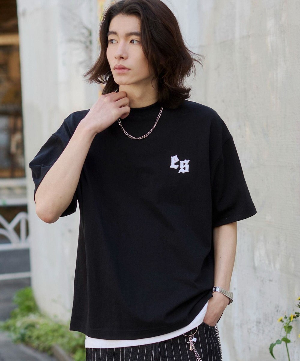 WEGO 【ユニセックス着用ITEM/MLサイズ展開】アクセ付きストレートライングラフィックT（SS） 