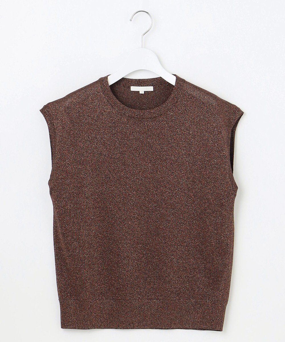 自由区 S 【カタログ掲載】カラーミックスラメスリーブレス ニット 