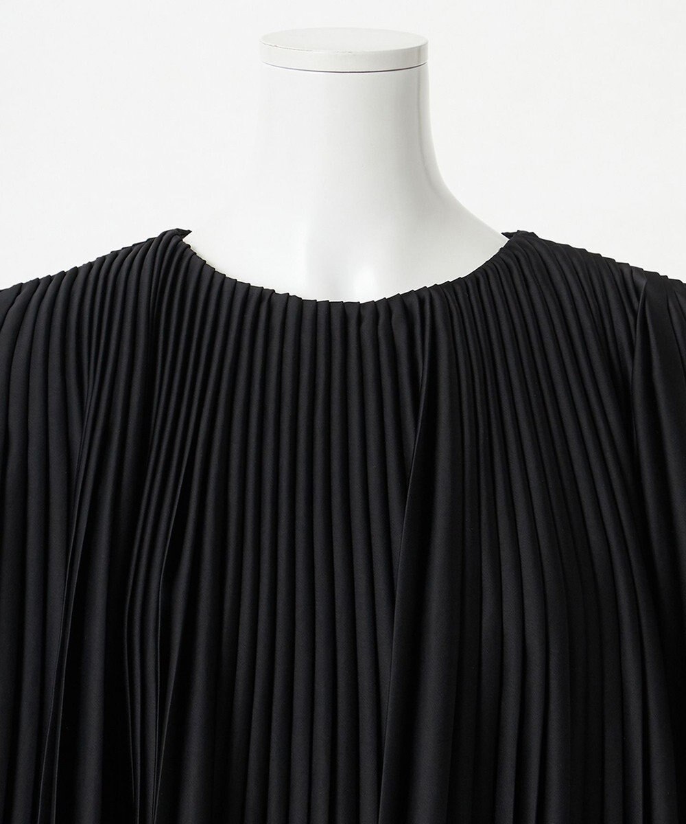 23区 L 【エステータ】ドレープサテン プリーツブラウス 