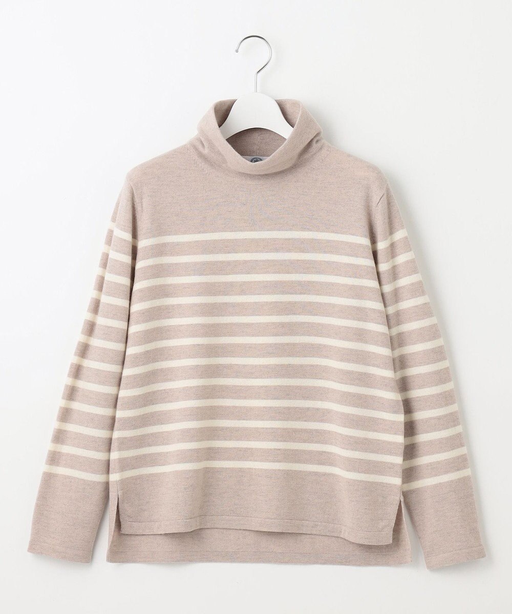 J.PRESS LADIES 【洗える】SEMI WORSTED WOOL バスクボーダー ニット 