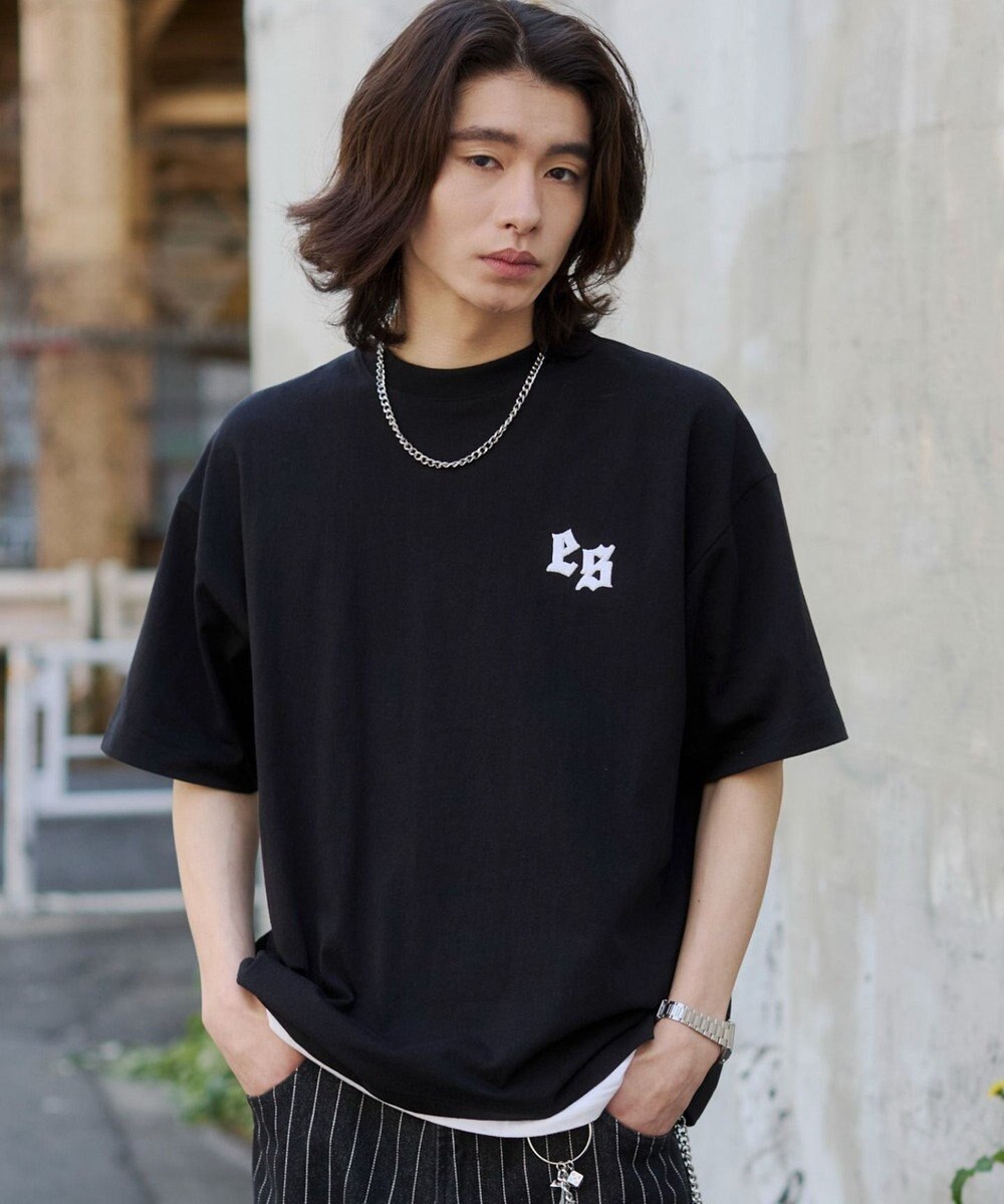 WEGO 【ユニセックス着用ITEM/MLサイズ展開】アクセ付きストレートライングラフィックT（SS） 