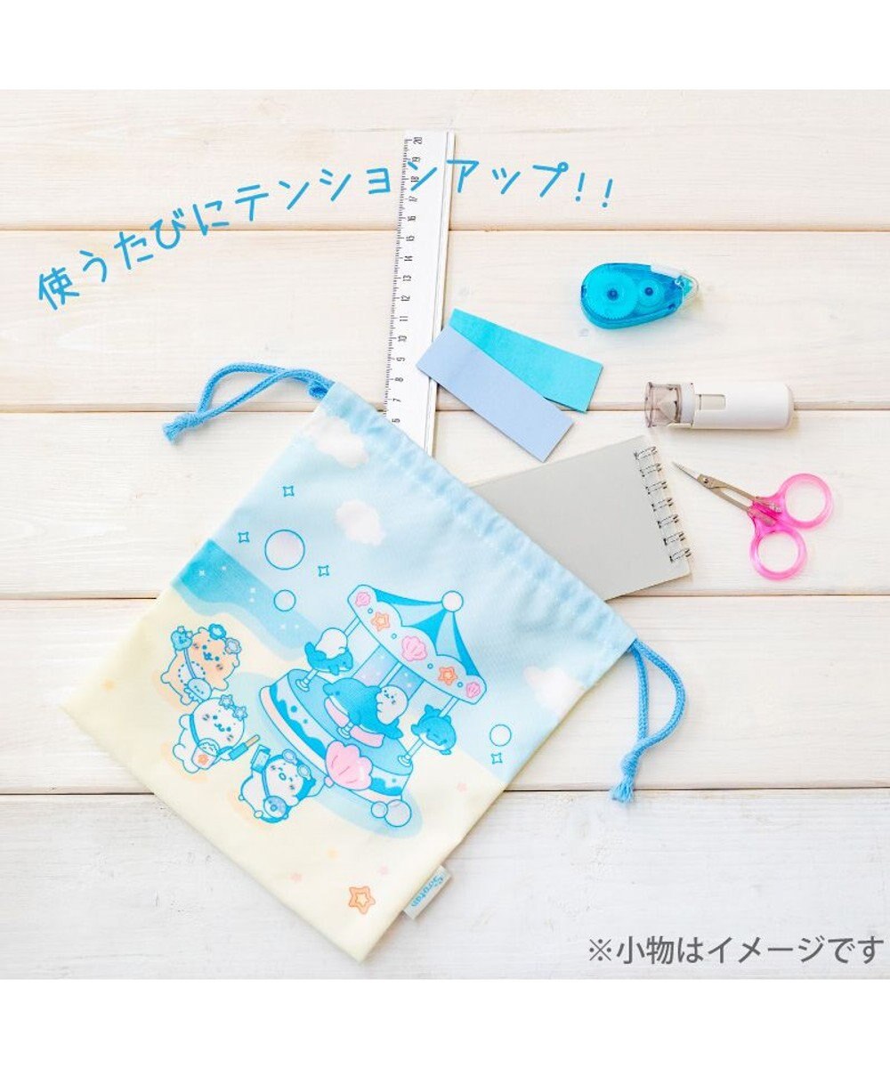 Mother garden しろたん 巾着 《ぷかぷかマリンパーク柄》 