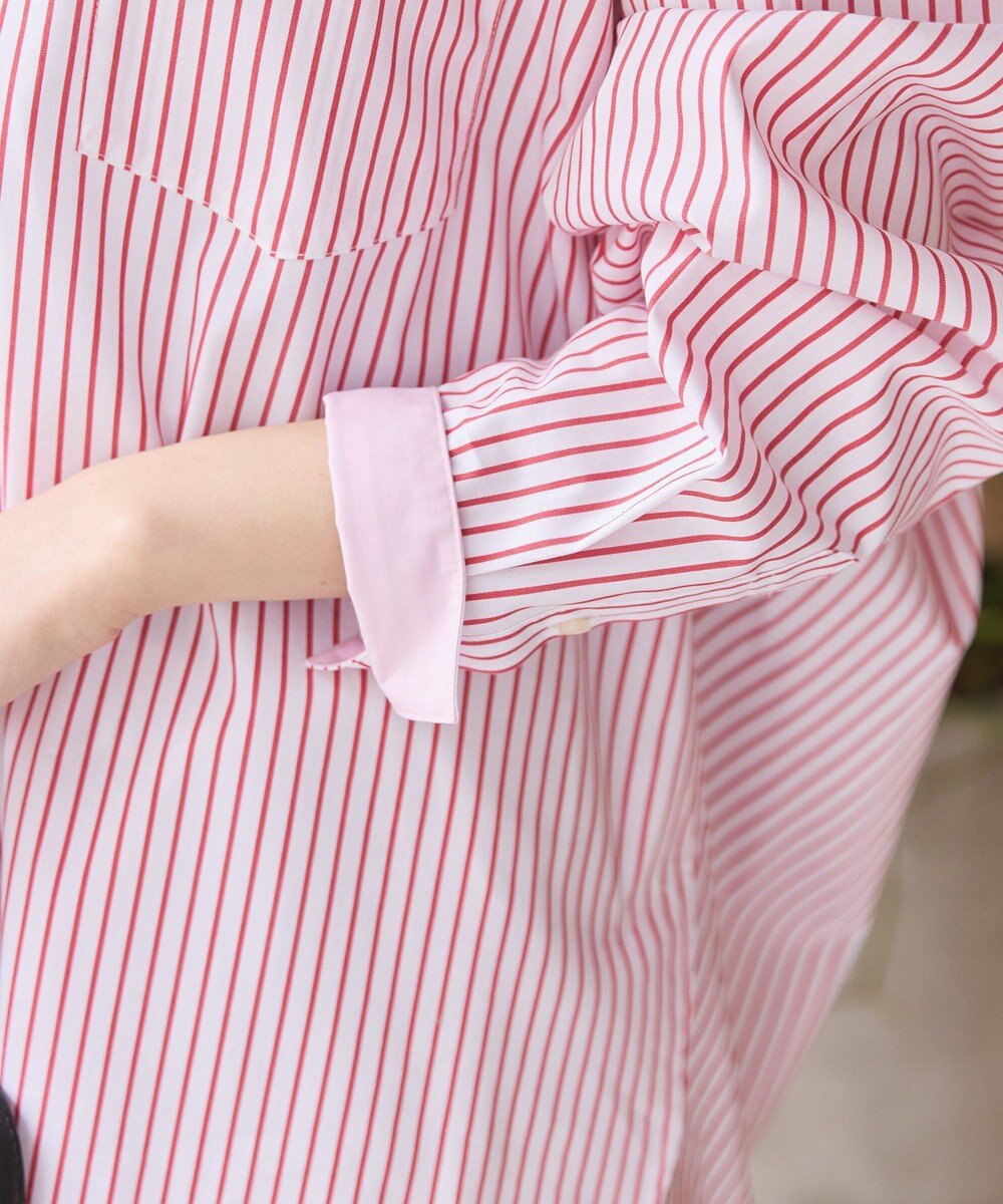 AMERICAN HOLIC イージーケア配色ポイントロングシャツ 